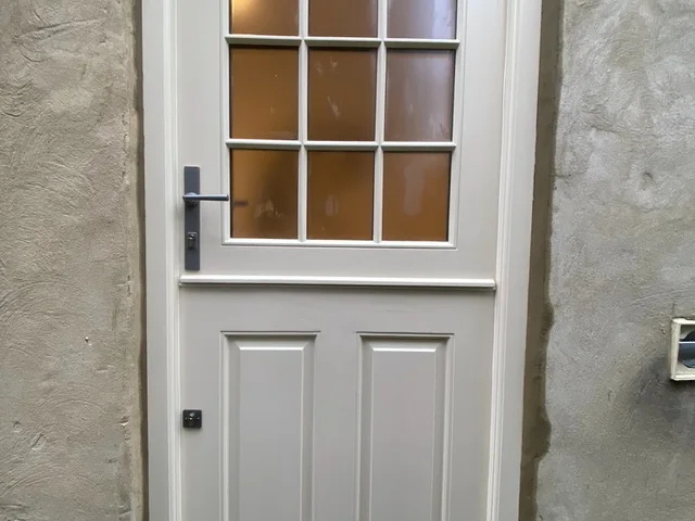 Cream cottage door, Boston Spa