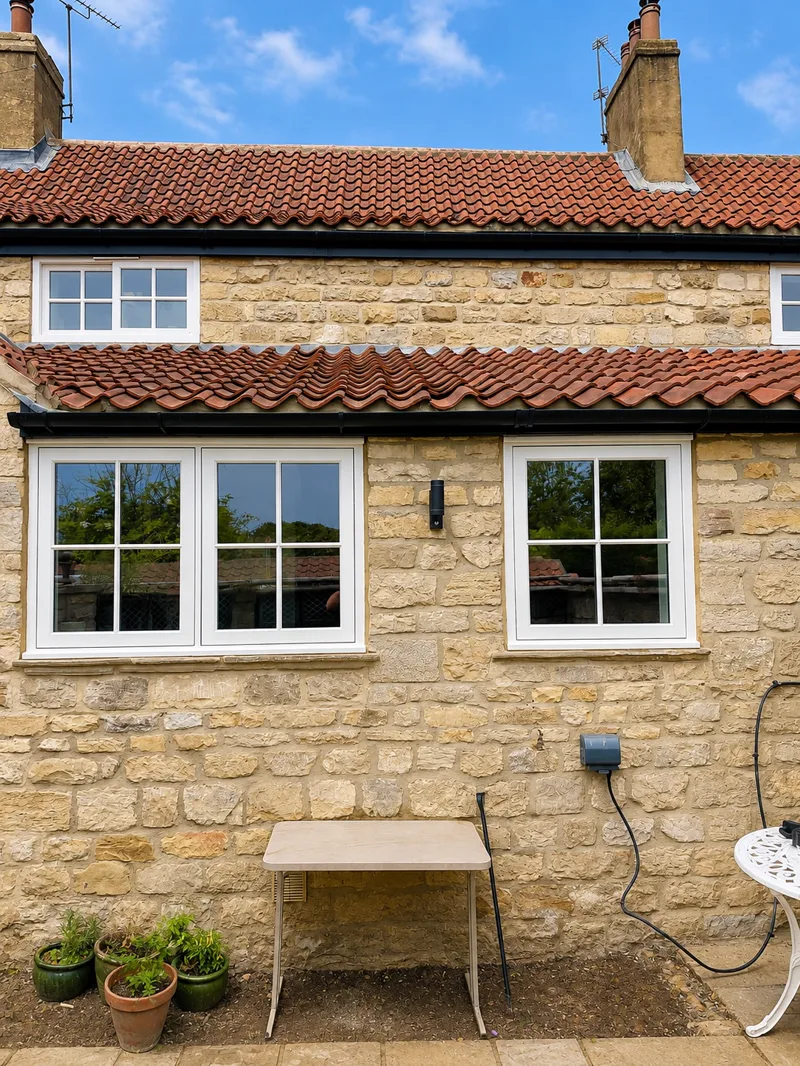 Bramham — pair of flush casement windows