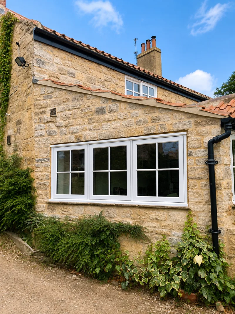 Bramham cottage — Accoya flush casement windows