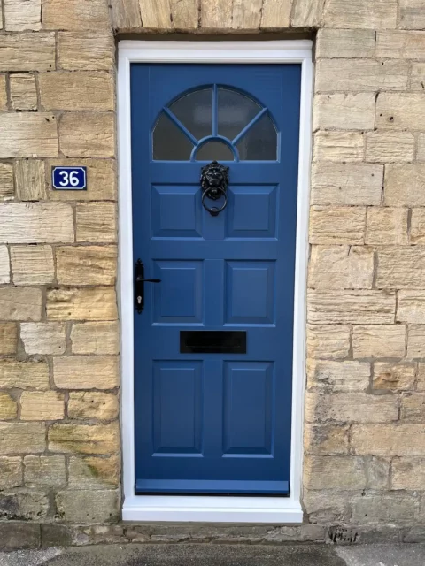 Security — Accoya security door — Leeds. Handcrafted timber by Bailey Hague Joinery, Yorkshire.