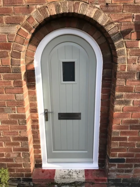 Bespoke Curved — Curved timber door — York. Handcrafted timber by Bailey Hague Joinery, Yorkshire.