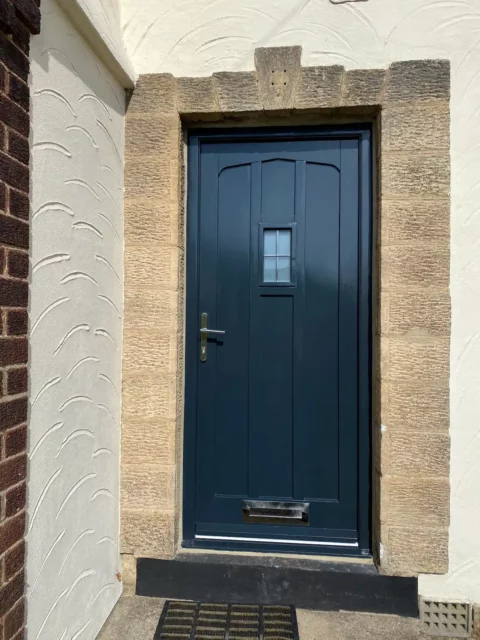 Energy Rated — A-rated front door — Leeds. Handcrafted timber by Bailey Hague Joinery, Yorkshire.