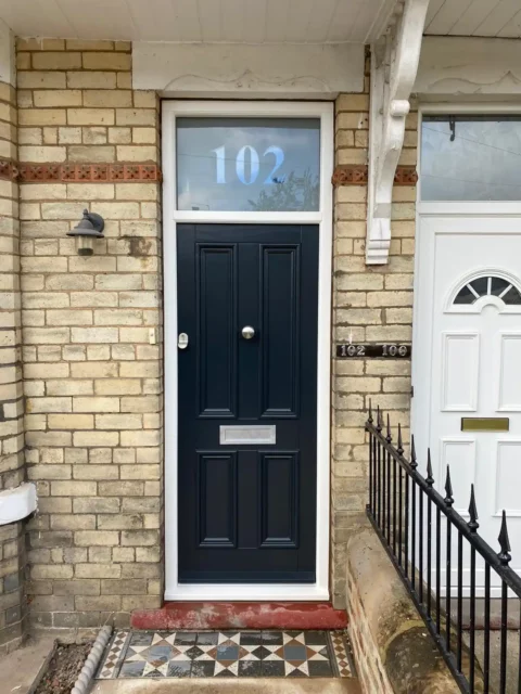 4-Panel — Timber door — Harrogate. Handcrafted timber by Bailey Hague Joinery, Yorkshire.