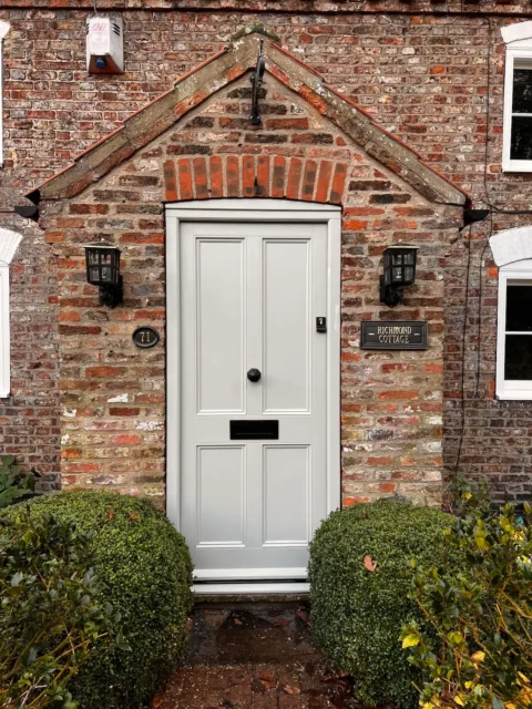 Cottage — Wooden cottage door — York. Handcrafted timber by Bailey Hague Joinery, Yorkshire.