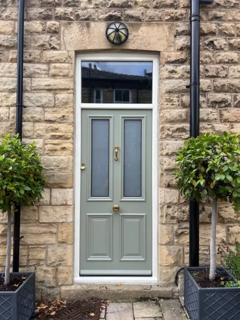 Glazed Entrance — Glazed door — Harrogate. Handcrafted timber by Bailey Hague Joinery, Yorkshire.