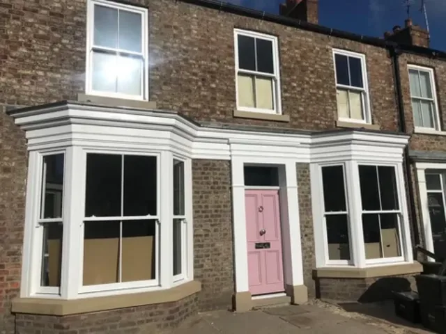 Restored York townhouse frontage, Heworth